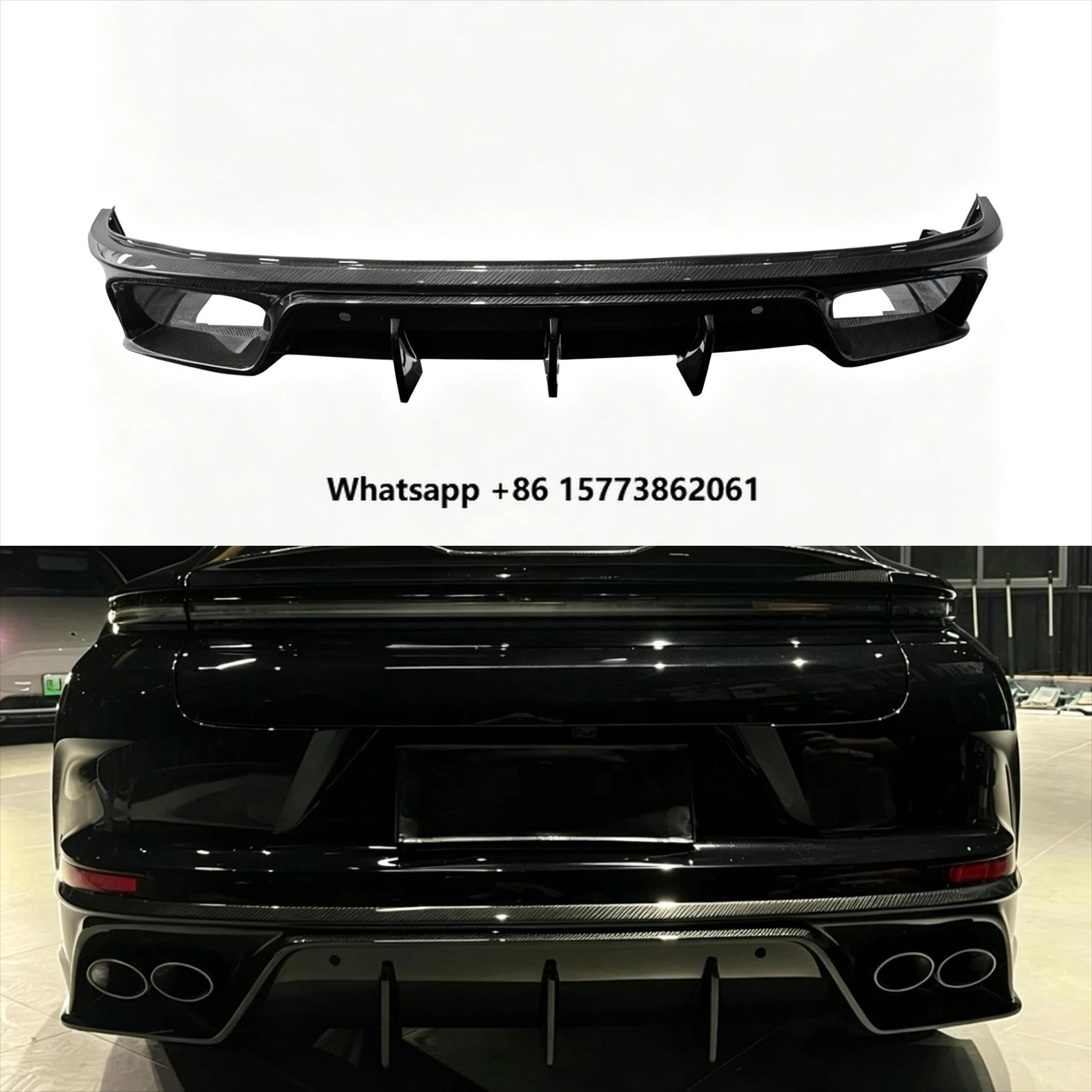 Carbon Fiber OD Style Rear Bumper Trim Lip Diffuser for PANAMERA 976
Carbon Fiber OD Style Rear Bumper Trim Lip Diffuser for PANAMERA 976