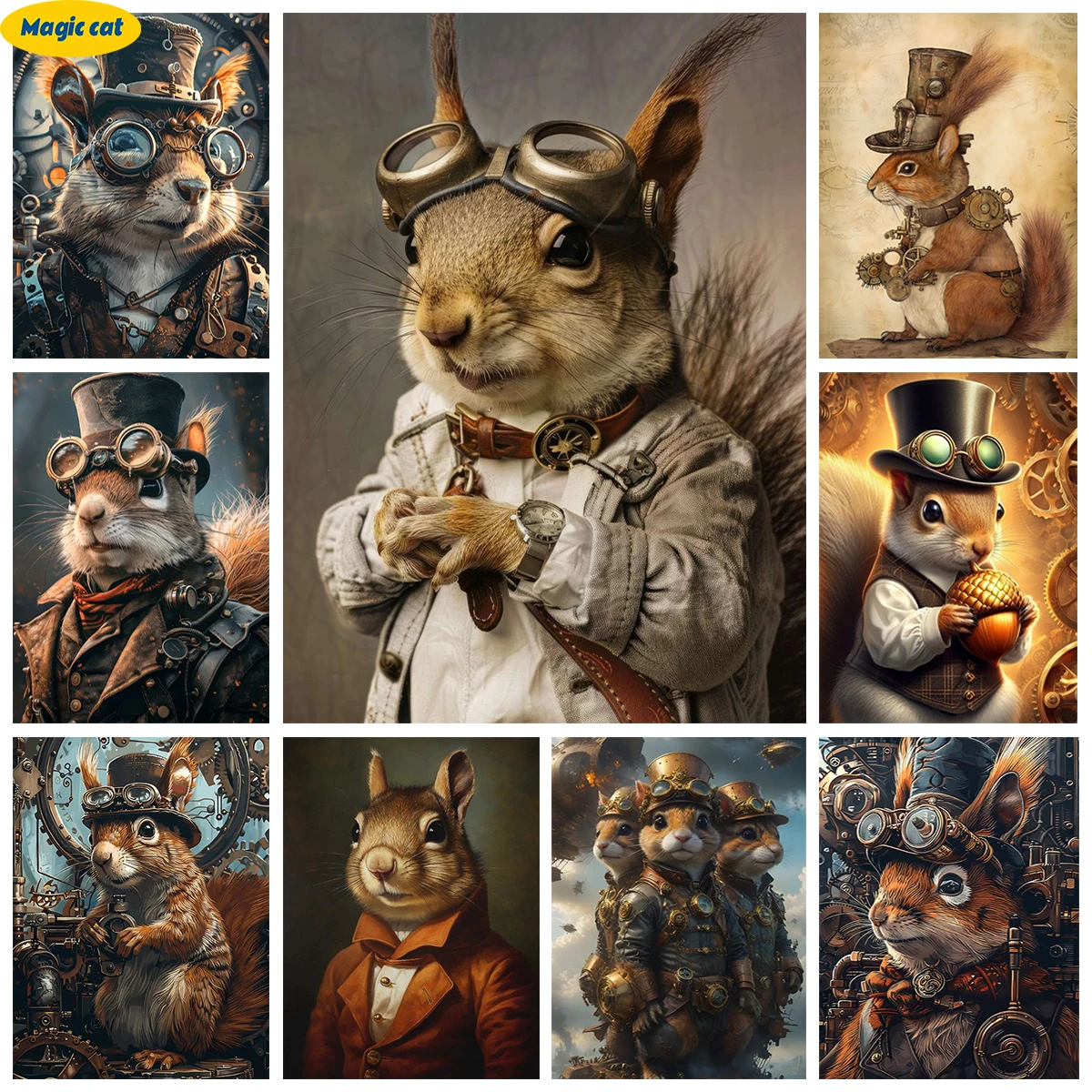 Punk Squirrel 5D Diamond Painting Classical Animals Picture Square/Round Diamond Embroidery DIY Home Decor Interesting Hand
Punk Squirrel 5D Diamond Painting Classical Animals Picture Square/Round Diamond Embroidery DIY Home Decor Interesting Hand