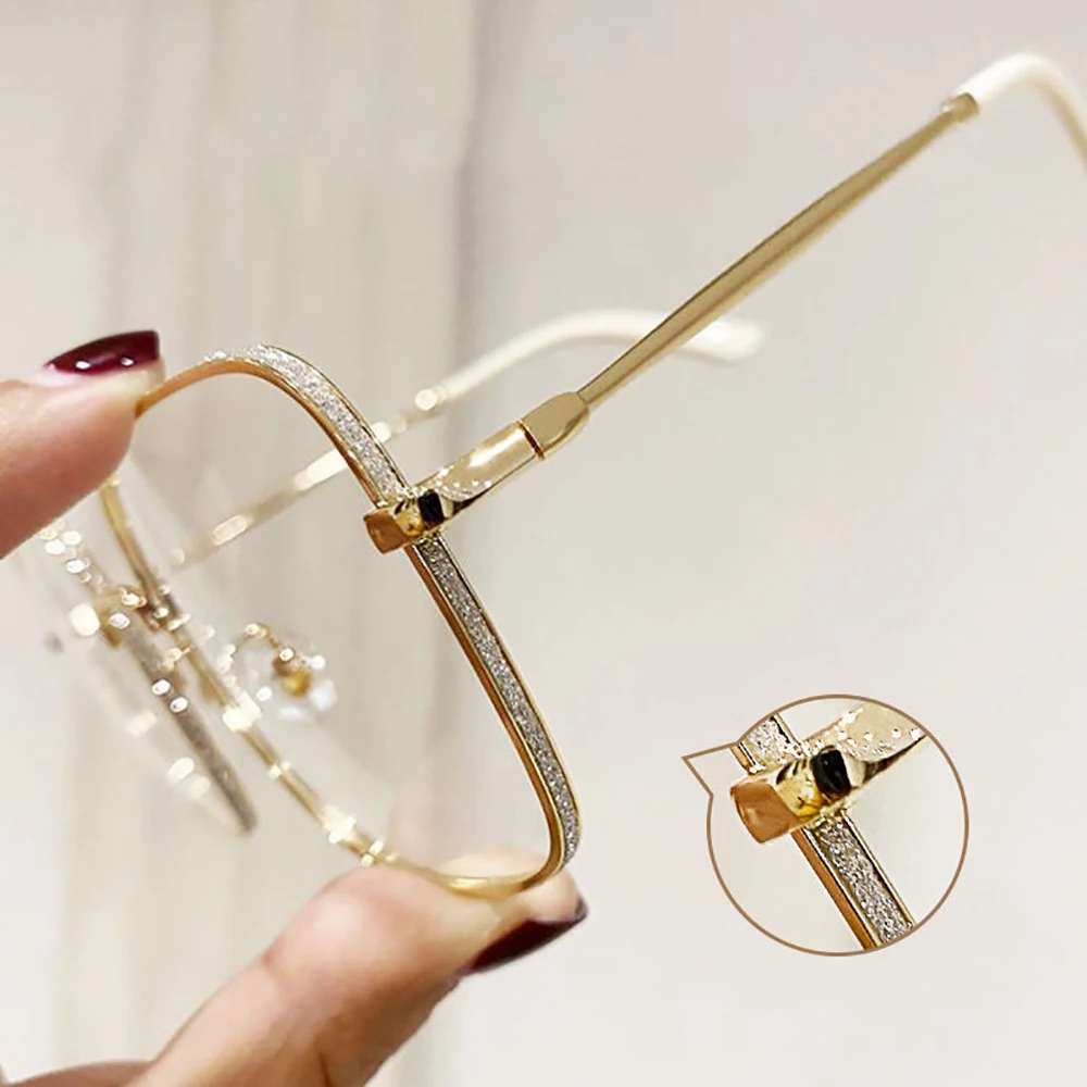Women Diamond Blue Light Block Glasses Luxury UV400 Lady Oversized Square Fashion Anti-Blue Filter Computer Eyeglasses Frame
Women Diamond Blue Light Block Glasses Luxury UV400 Lady Oversized Square Fashion Anti-Blue Filter Computer Eyeglasses Frame