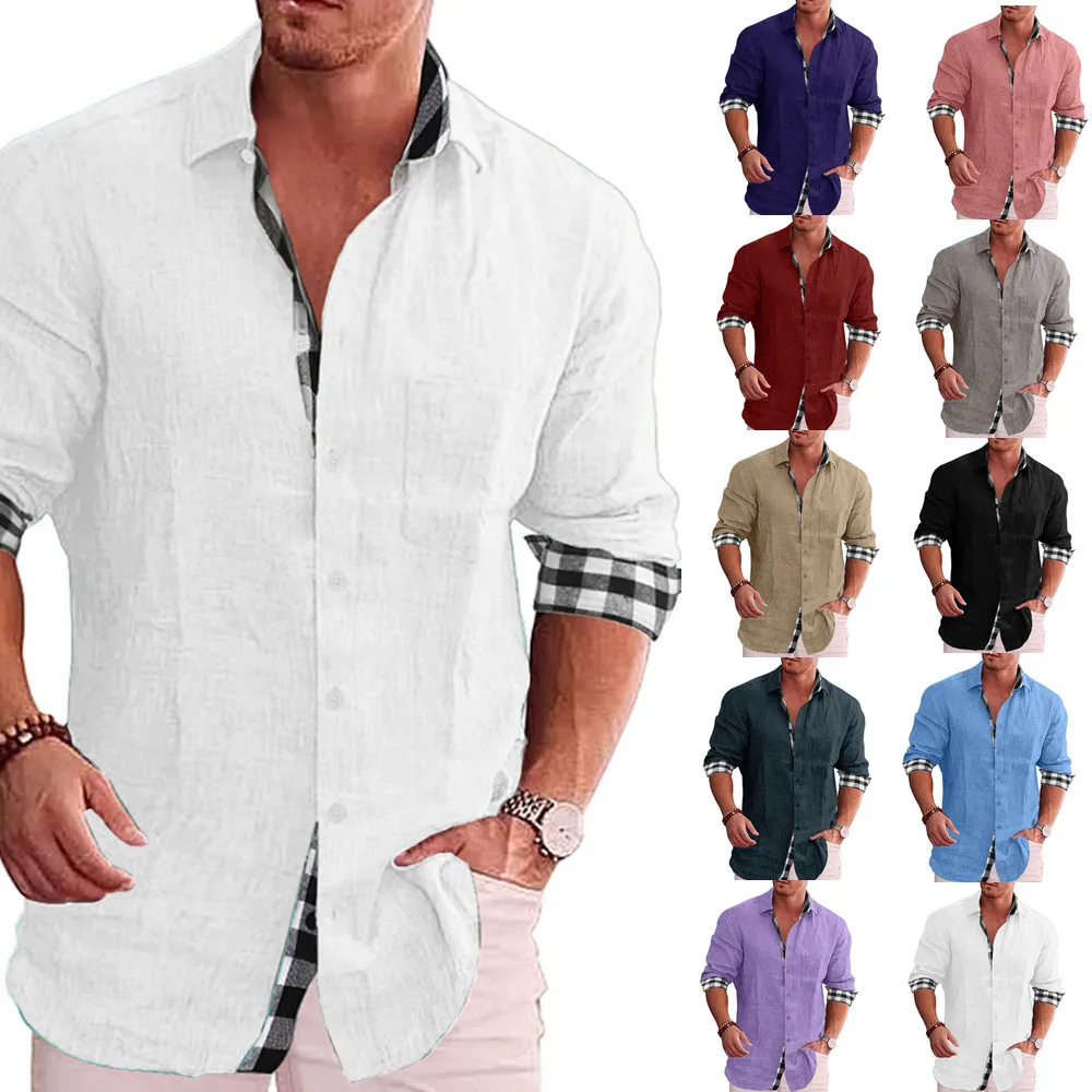 Men's Casual Long Sve Cotton Linen irt Faionable Urban Sle Spring Apparel Stand Fit American Sle Pointed Collar
Men's Casual Long Sve Cotton Linen irt Faionable Urban Sle Spring Apparel Stand Fit American Sle Pointed Collar