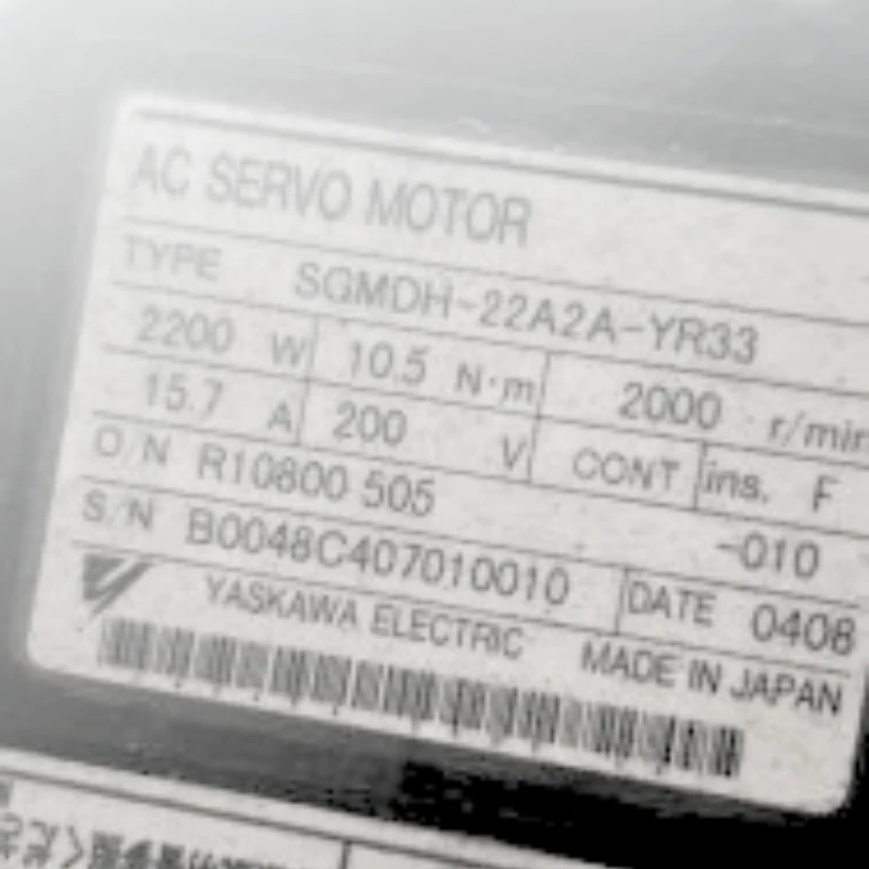 New SGMDH-22A2A-YR33 Yaskawa Servo Motor With Brake In Stock
New SGMDH-22A2A-YR33 Yaskawa Servo Motor With Brake In Stock