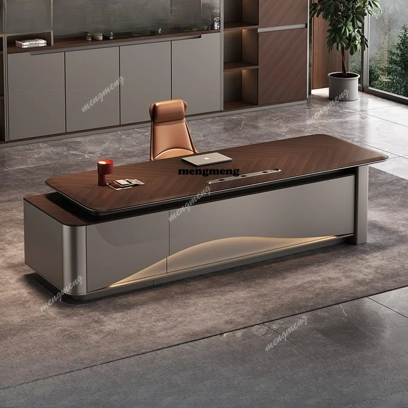 Boss Office Desk and Chair Combination Modern Simple Light Luxury Office Office Furniture President Chairperson Dabantai
Boss Office Desk and Chair Combination Modern Simple Light Luxury Office Office Furniture President Chairperson Dabantai
