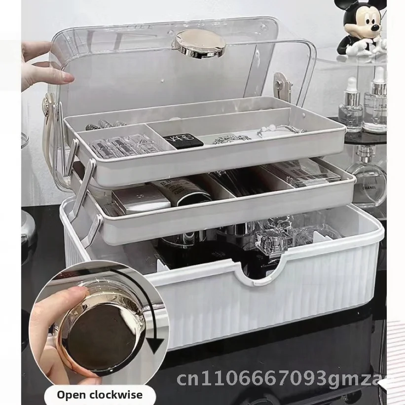 Роскошный легкий ящик для хранения настольного компьютера - большой емкости, органайзер для косметики, помады, пылезащитный туалетный столик, решение для хранения
Роскошный легкий ящик для хранения настольного компьютера - большой емкости, органайзер для косметики, помады, пылезащитный туалетный столик, решение для хранения