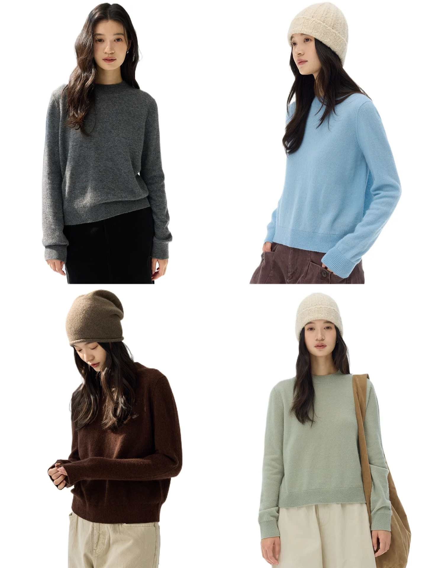 High density cloud Herbalife silk cashmere _ front shoulder thin classic cleanfit crew neck sweater women
High density cloud Herbalife silk cashmere _ front shoulder thin classic cleanfit crew neck sweater women