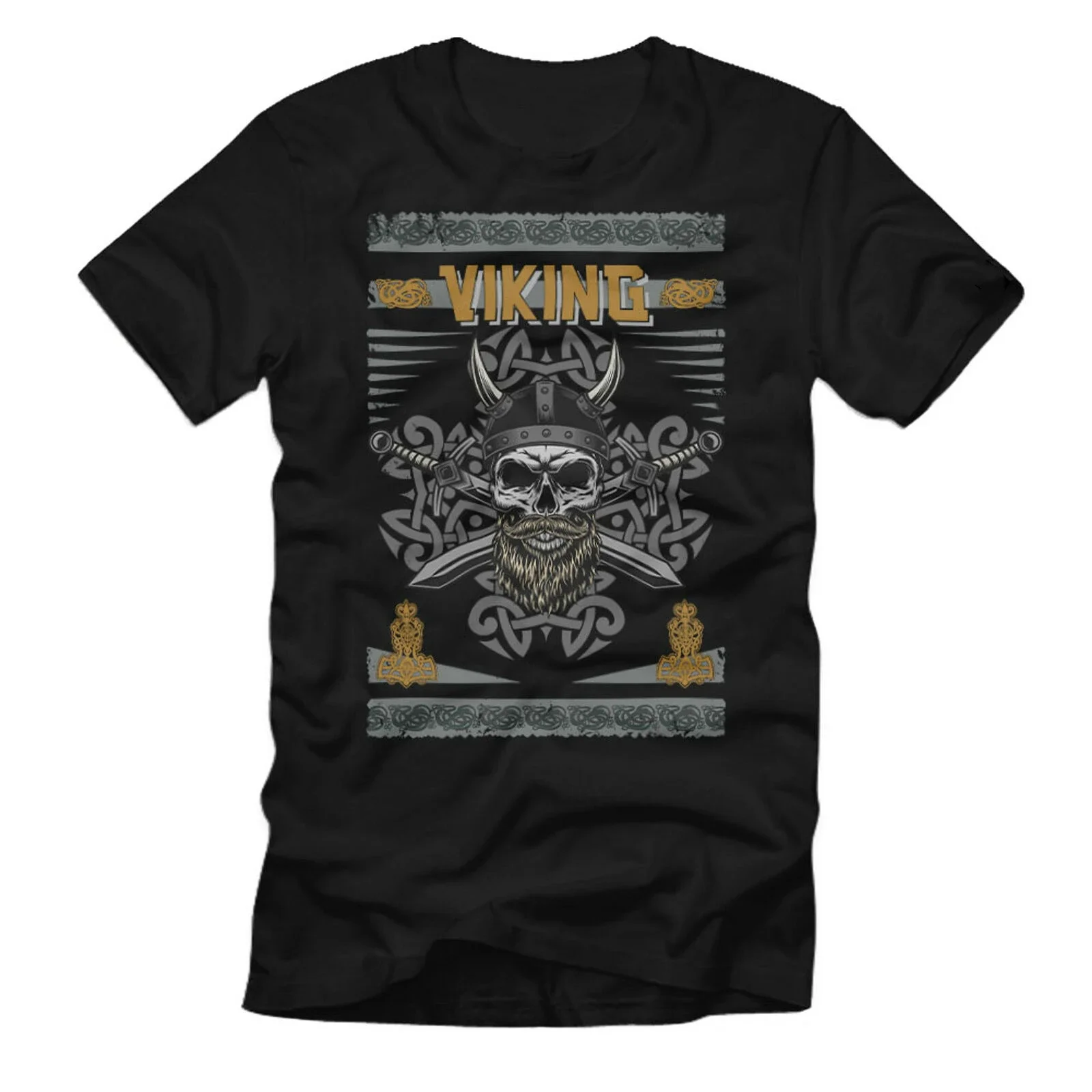 Nordic Mythologie Odin Midgard Asgard Ragnar Axt Thor Hammer T-Shirt 100% Cotton O-Neck Short Sleeve Summer Casual Mens T-shirt
Nordic Mythologie Odin Midgard Asgard Ragnar Axt Thor Hammer T-Shirt 100% Cotton O-Neck Short Sleeve Summer Casual Mens T-shirt