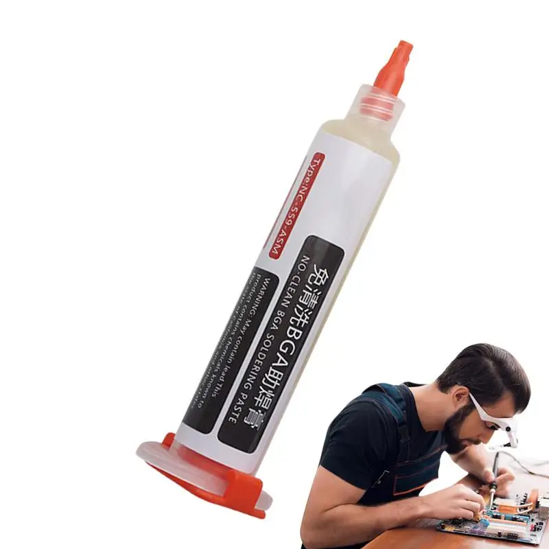 Electrical Solder Flux 10ml No Clean Electronic Repair Syringe Flux Strong Adhesion Wire Welding Tool Soldering Supplies For
Electrical Solder Flux 10ml No Clean Electronic Repair Syringe Flux Strong Adhesion Wire Welding Tool Soldering Supplies For