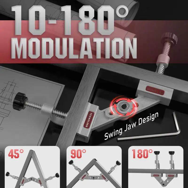 Multipurpose Right Angle tool Stainless steel welding fix folder Woodworking quick clamps Adjustable angle Locking Pliers
Multipurpose Right Angle tool Stainless steel welding fix folder Woodworking quick clamps Adjustable angle Locking Pliers