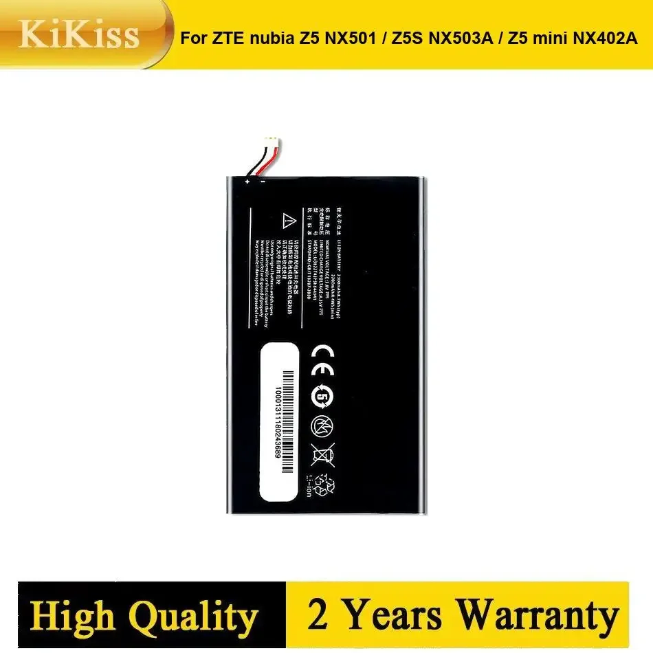 Powerful Certified Quality Mobile Phone Battery For ZTE nubia Z5 NX501 / Z5S NX503A / Z5 mini NX402A Li3822T43P3h844941
Powerful Certified Quality Mobile Phone Battery For ZTE nubia Z5 NX501 / Z5S NX503A / Z5 mini NX402A Li3822T43P3h844941