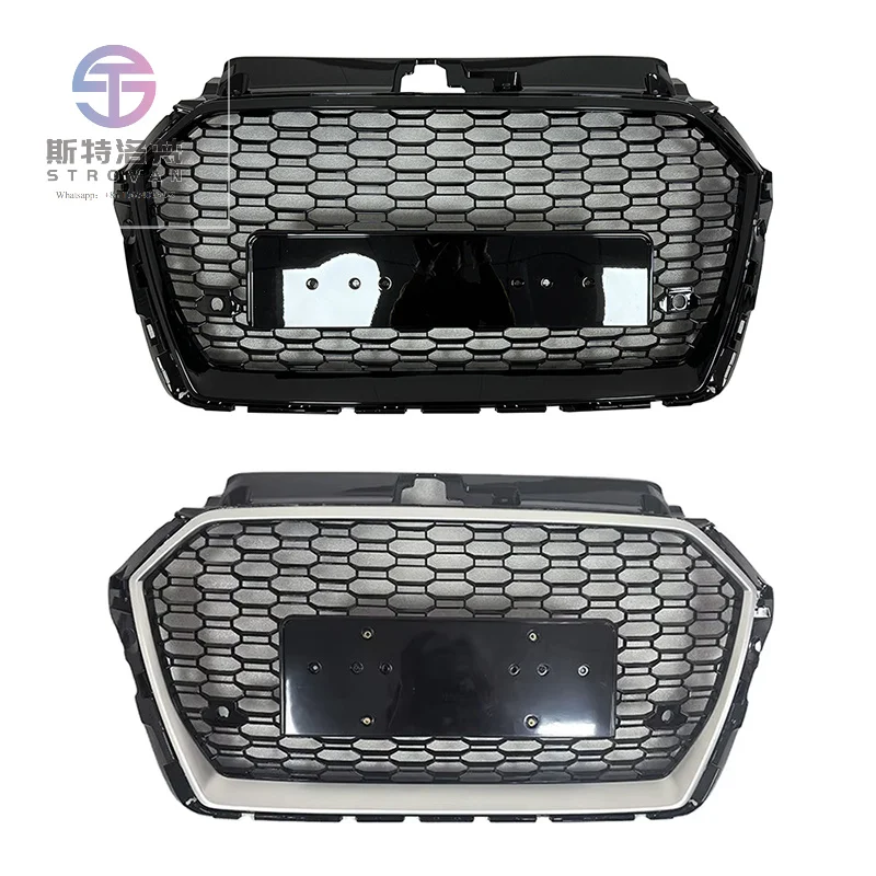 Car Body Kit Front Bumper Grille No Logo Style Full Honeycomb Mesh Grille for audis A3 S3 Upgrade to RS3 2017-2019
Car Body Kit Front Bumper Grille No Logo Style Full Honeycomb Mesh Grille for audis A3 S3 Upgrade to RS3 2017-2019
