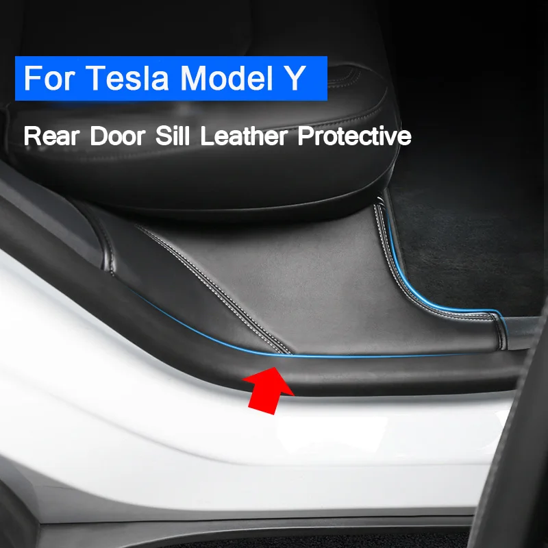Rear Door Sill Pad For Tesla Model Y Anti Kick Dirt Threshold Strip PU Leather Protective Cover Inner Hidden Pads 2021-2023
Rear Door Sill Pad For Tesla Model Y Anti Kick Dirt Threshold Strip PU Leather Protective Cover Inner Hidden Pads 2021-2023