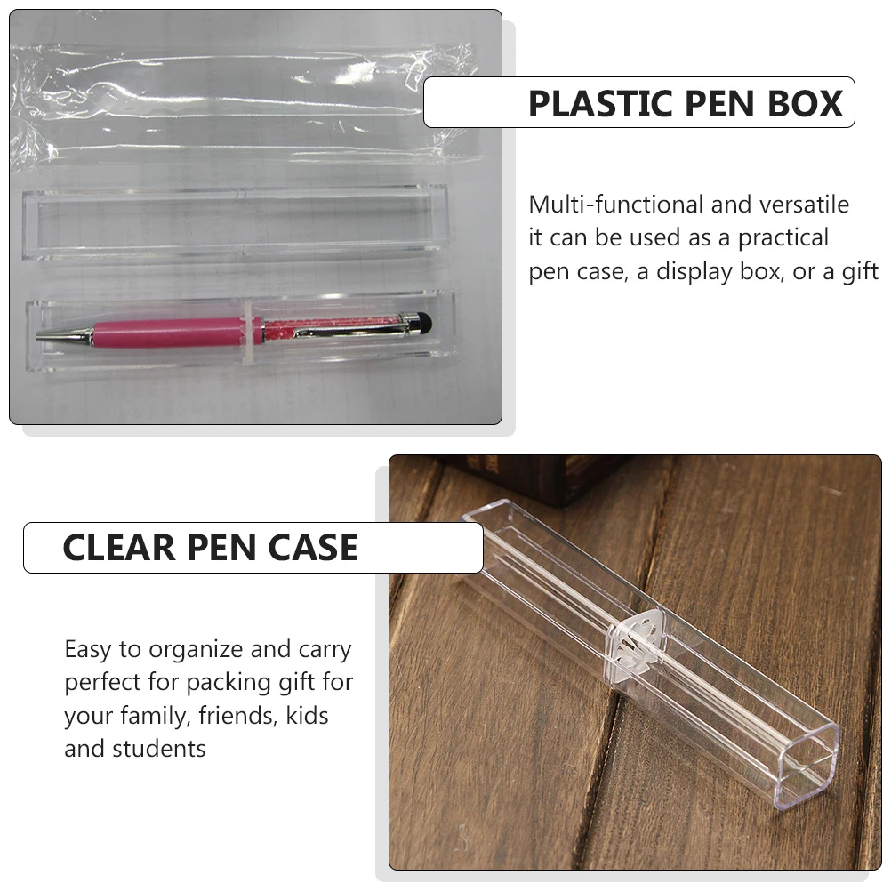 Student Stationery Transparent Pencil Case Clear Storage Boxes with Lids Ballpoint
Student Stationery Transparent Pencil Case Clear Storage Boxes with Lids Ballpoint