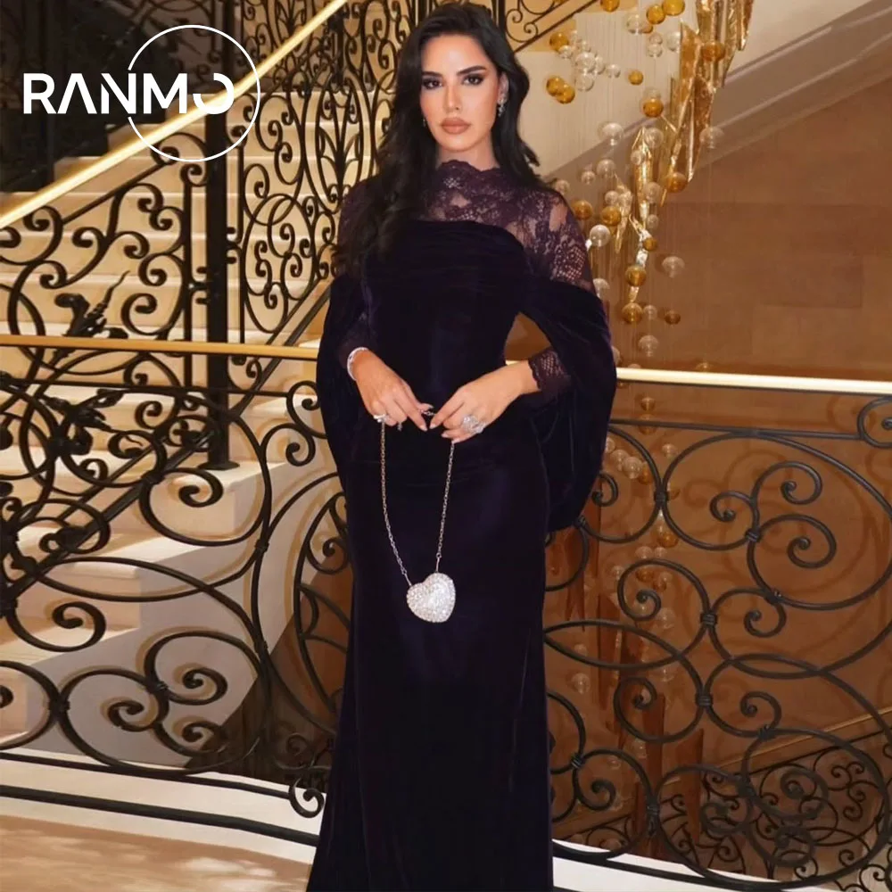 Ranmo Purple 2026 Lace O-Neck Regular Evening Party Dress Customized Velvet Mermaid Trumpet Formal Reception Gown New Dress
Ranmo Purple 2026 Lace O-Neck Regular Evening Party Dress Customized Velvet Mermaid Trumpet Formal Reception Gown New Dress