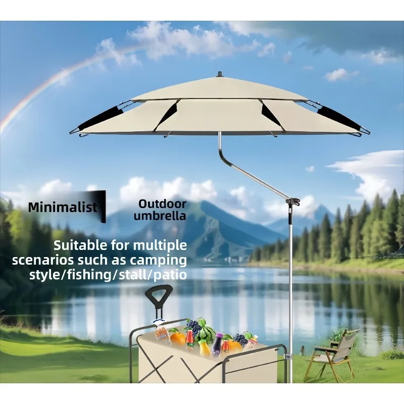 Portable Outdoor Umbrella for Market Tuns Wheelbarrow Camping Caravan Fishing Foldable Sun Shelter Outdoor Para Umbrella
Portable Outdoor Umbrella for Market Tuns Wheelbarrow Camping Caravan Fishing Foldable Sun Shelter Outdoor Para Umbrella