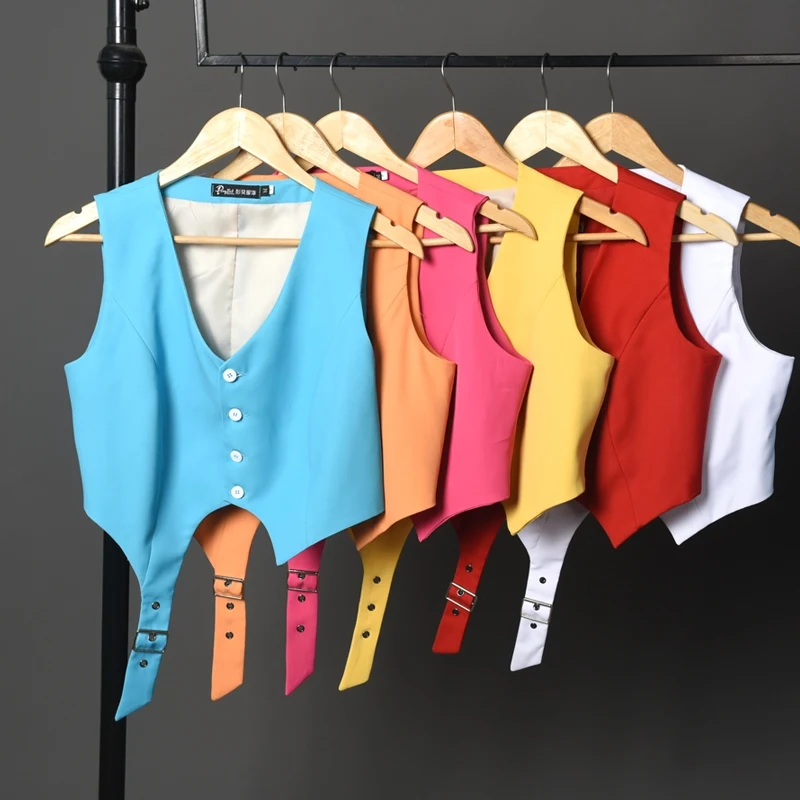 2025 New Colorful Adult Jazz Performance Hip Hop Dance Vest Costumes Rave Clothes Pole Dance Stage Costumes Team Clothes DN20139
2025 New Colorful Adult Jazz Performance Hip Hop Dance Vest Costumes Rave Clothes Pole Dance Stage Costumes Team Clothes DN20139