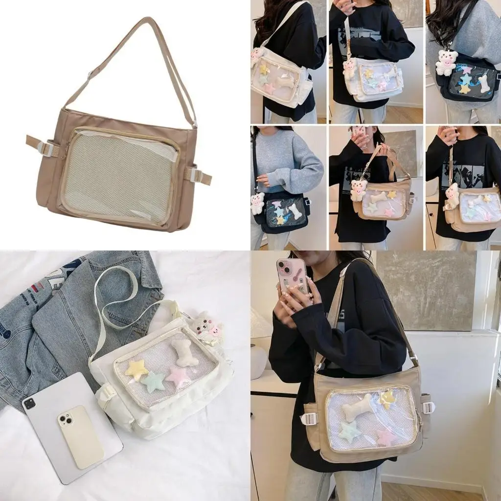Stylish Nylon Shoulder Bag for Students and Professionals Spacious Crossbody Bag
Stylish Nylon Shoulder Bag for Students and Professionals Spacious Crossbody Bag