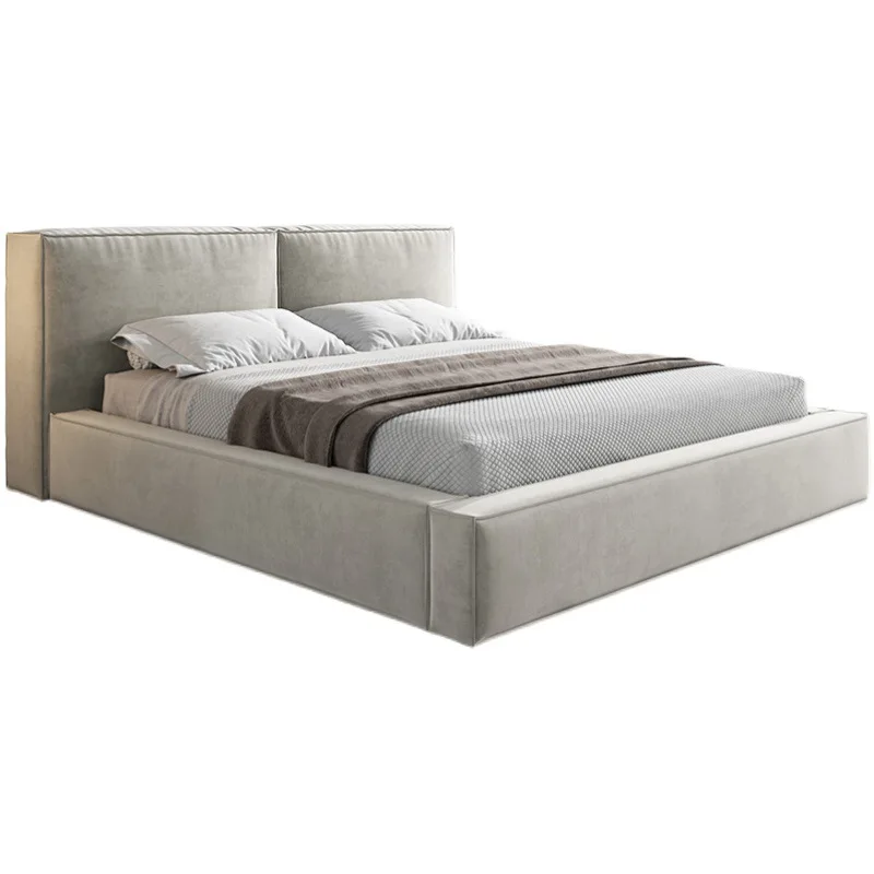 Nordic, modern, simple, tofu block bed, Italian style, small apartment, soft bag 
Nordic, modern, simple, tofu block bed, Italian style, small apartment, soft bag