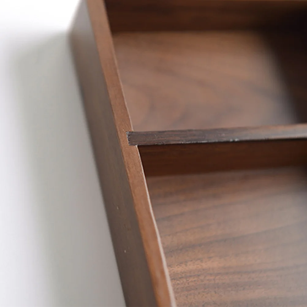 24x16.8x2.5cm Cutlery Storage Box Black Walnut Drawer Type Tableware Organizer Tray Kitchen Utensil Holder Desktop Storage Solid
24x16.8x2.5cm Cutlery Storage Box Black Walnut Drawer Type Tableware Organizer Tray Kitchen Utensil Holder Desktop Storage Solid