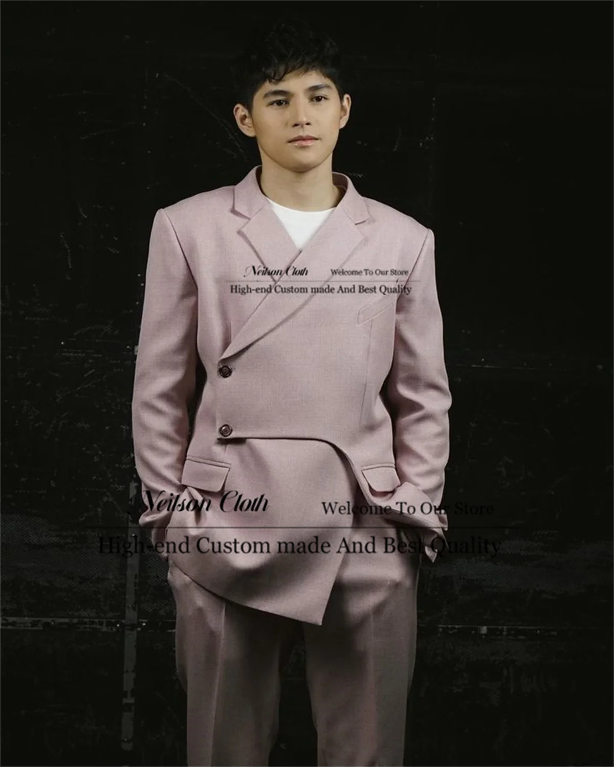 Customized Single Breasted Male Prom Blazers Slim Fit 2 Pieces Sets Groom Wedding Tuxedos Groomsmen Notched Lapel Costume Homme
Customized Single Breasted Male Prom Blazers Slim Fit 2 Pieces Sets Groom Wedding Tuxedos Groomsmen Notched Lapel Costume Homme