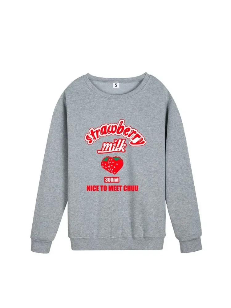 Autumn New Kawaii Strawberry Swetashirt Women Clothing Fashion O-neck Casual Y2k Tops Ropa Mujer Korean Sweet Sweatshirt
Autumn New Kawaii Strawberry Swetashirt Women Clothing Fashion O-neck Casual Y2k Tops Ropa Mujer Korean Sweet Sweatshirt