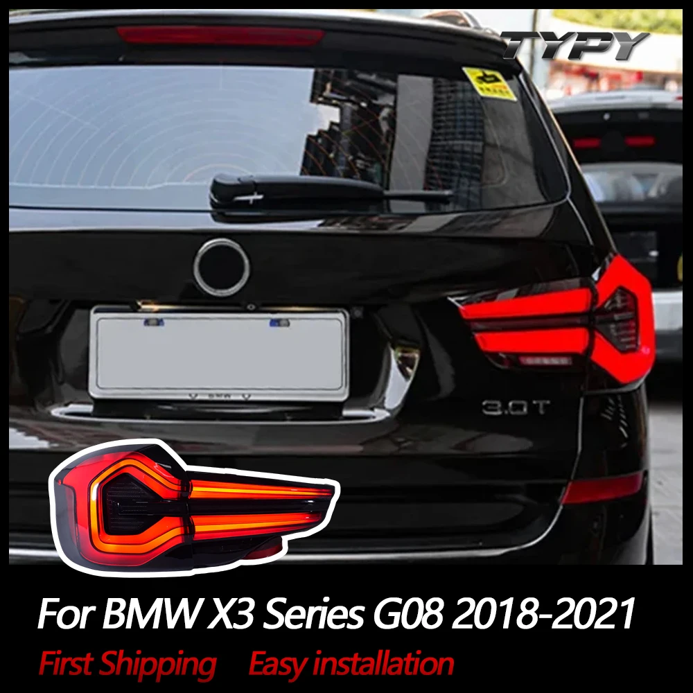 Car Tail Lamp Modified Upgrade To 2022 Style LED Taillamp Taillight Turn Signal Lamp Brake Light For BMW X3 Series G08 2018-2021
Car Tail Lamp Modified Upgrade To 2022 Style LED Taillamp Taillight Turn Signal Lamp Brake Light For BMW X3 Series G08 2018-2021