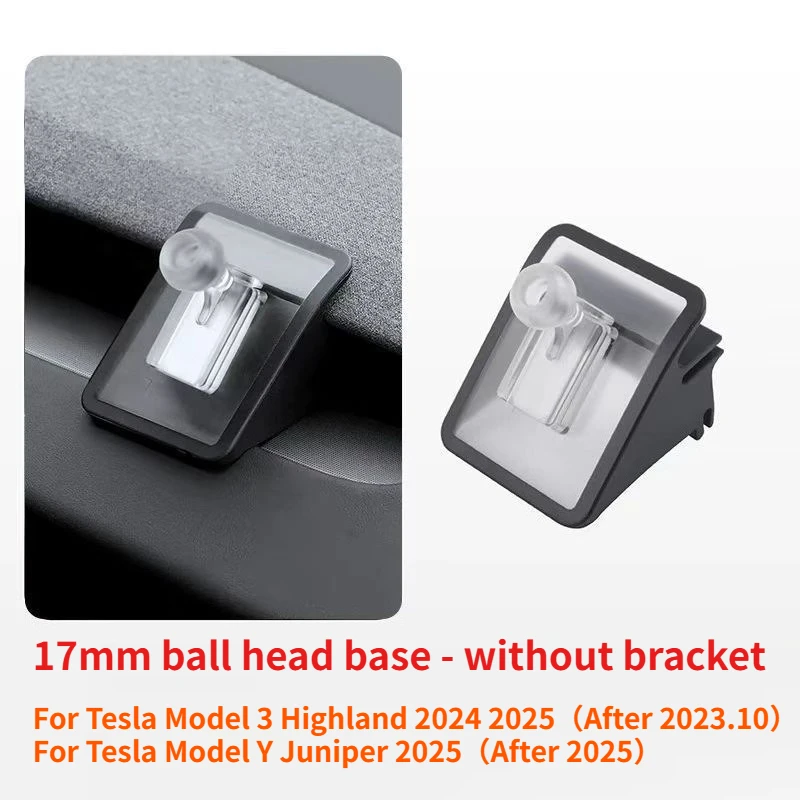 17mm Bracket Base for Tesla Model 3 Highland Model Y Juniper 2025 Launch Soft Adhesive Flexible Movable 360 Degree Rotation
17mm Bracket Base for Tesla Model 3 Highland Model Y Juniper 2025 Launch Soft Adhesive Flexible Movable 360 Degree Rotation