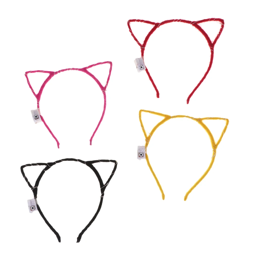 4 Pcs Luminous Cat Ears Headband Delicate Hair Hoops Cartoon Plastic Children Costume Accessory Lovely Festive Party Stage Hair
4 Pcs Luminous Cat Ears Headband Delicate Hair Hoops Cartoon Plastic Children Costume Accessory Lovely Festive Party Stage Hair