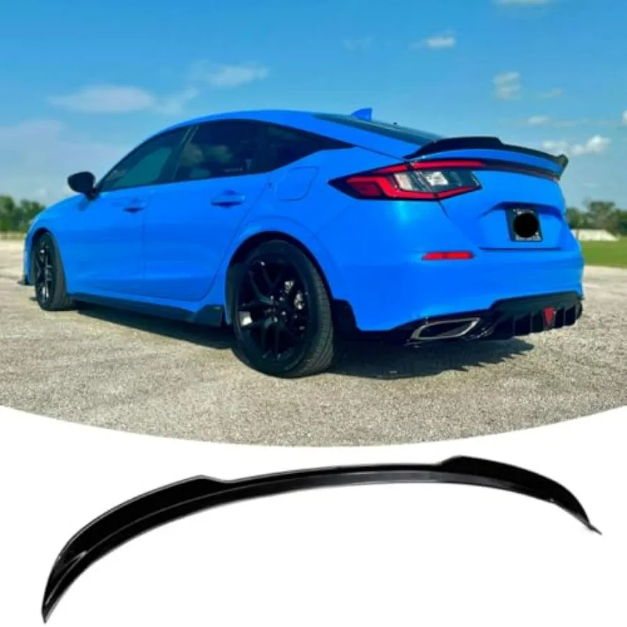 Rear Spoiler for Honda Civic Hatchback 2022-2026, Trunk Exterior Tail Deck Lid Wing Duckbill Lip Splitter in Gloss Black
Rear Spoiler for Honda Civic Hatchback 2022-2026, Trunk Exterior Tail Deck Lid Wing Duckbill Lip Splitter in Gloss Black