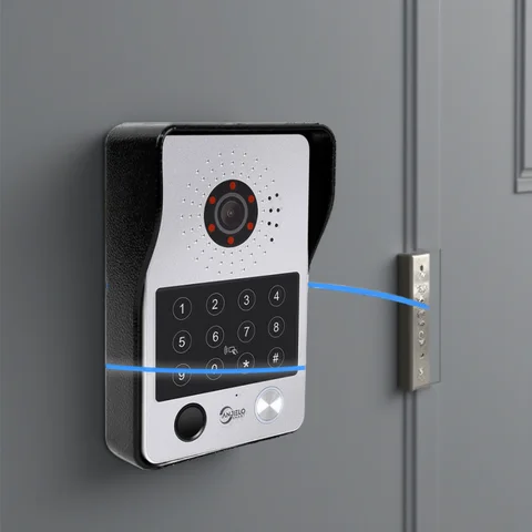 ANJIELO 5in1 Fingerprint Unlock Tuya Smart Wifi Video Intercom System Video Door Phone Camera with Motion Detector 1080P