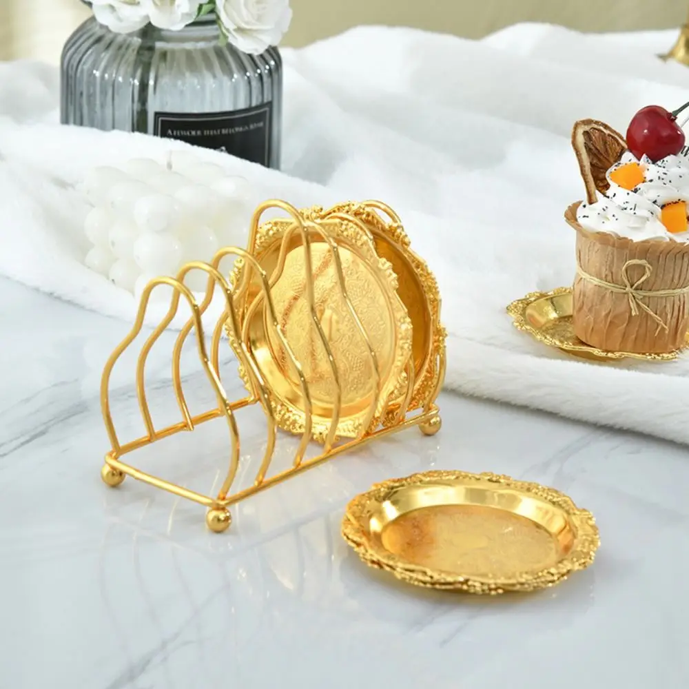 Desktop Ornament Iron Fruit Plate Set Creative Exquisite Storage Tray with Holder Portable Coasters Jewelry
Desktop Ornament Iron Fruit Plate Set Creative Exquisite Storage Tray with Holder Portable Coasters Jewelry