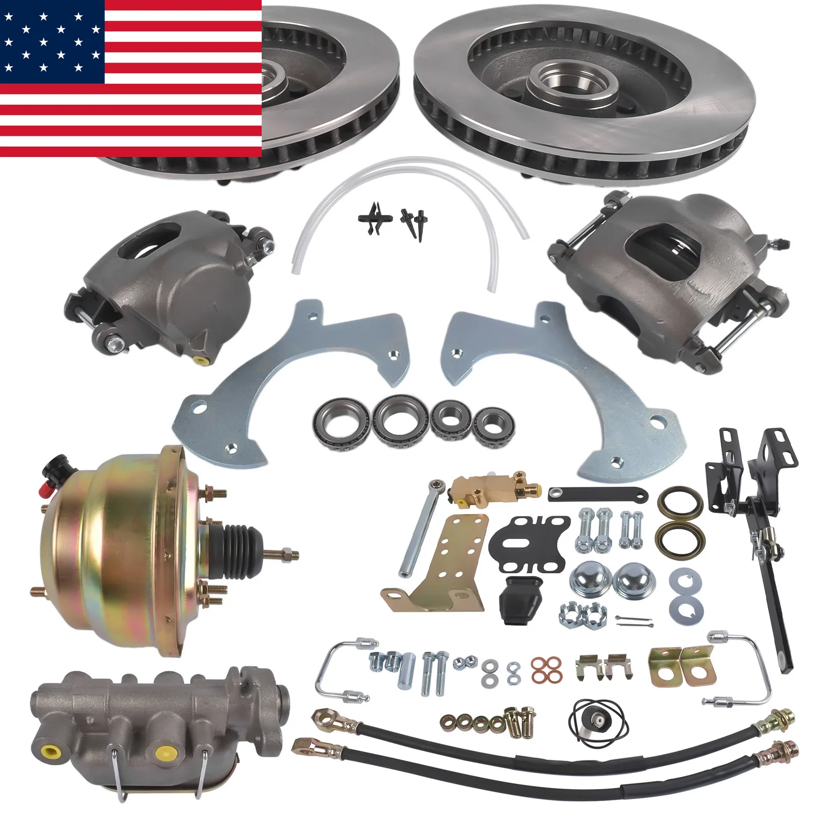 AP03 Front Disc Brake Conversion Kit Manual Master Cylinder for 1957-1972 Ford Galaxie
AP03 Front Disc Brake Conversion Kit Manual Master Cylinder for 1957-1972 Ford Galaxie