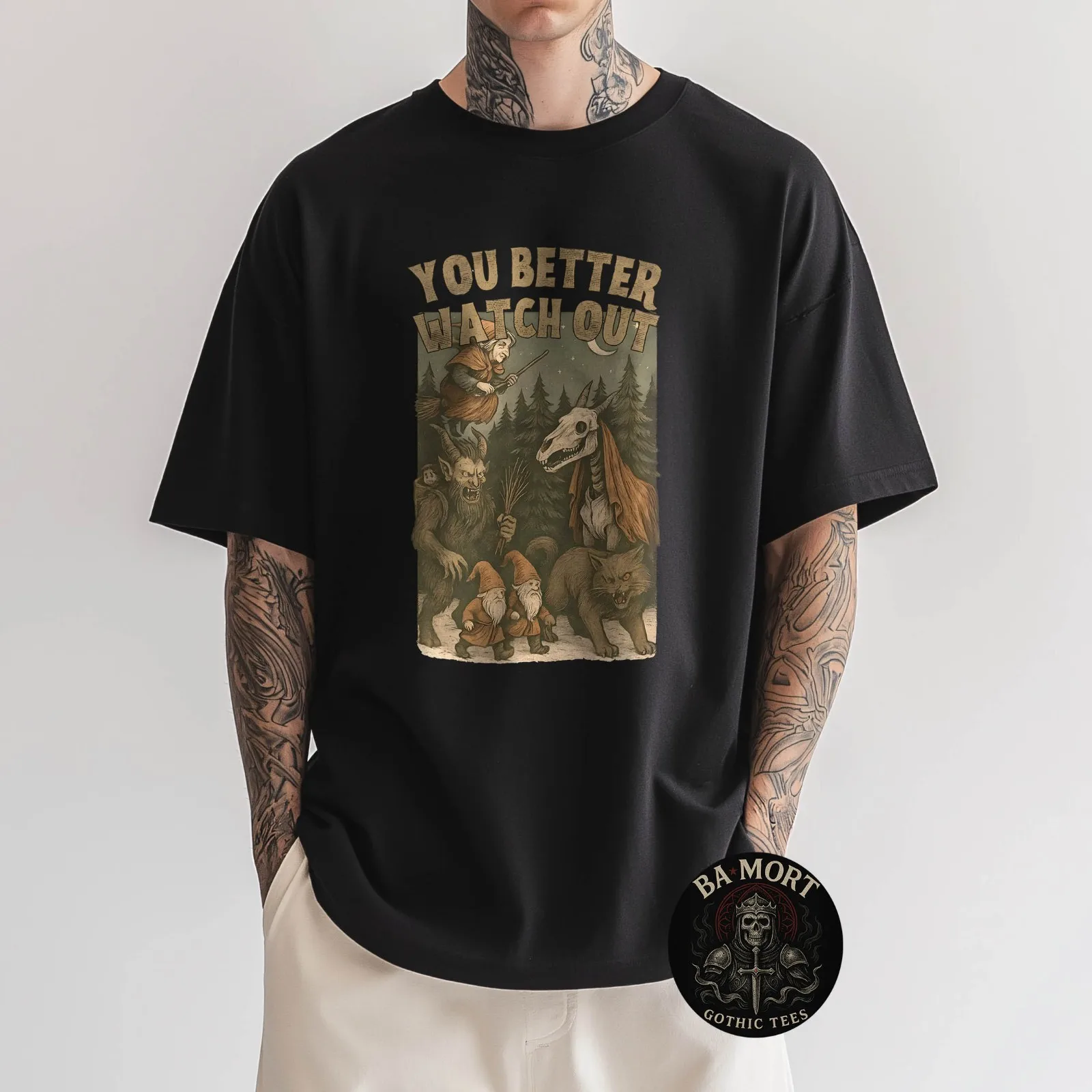 Dark Christmas Horror Vintage Style T-Shirt
Dark Christmas Horror Vintage Style T-Shirt