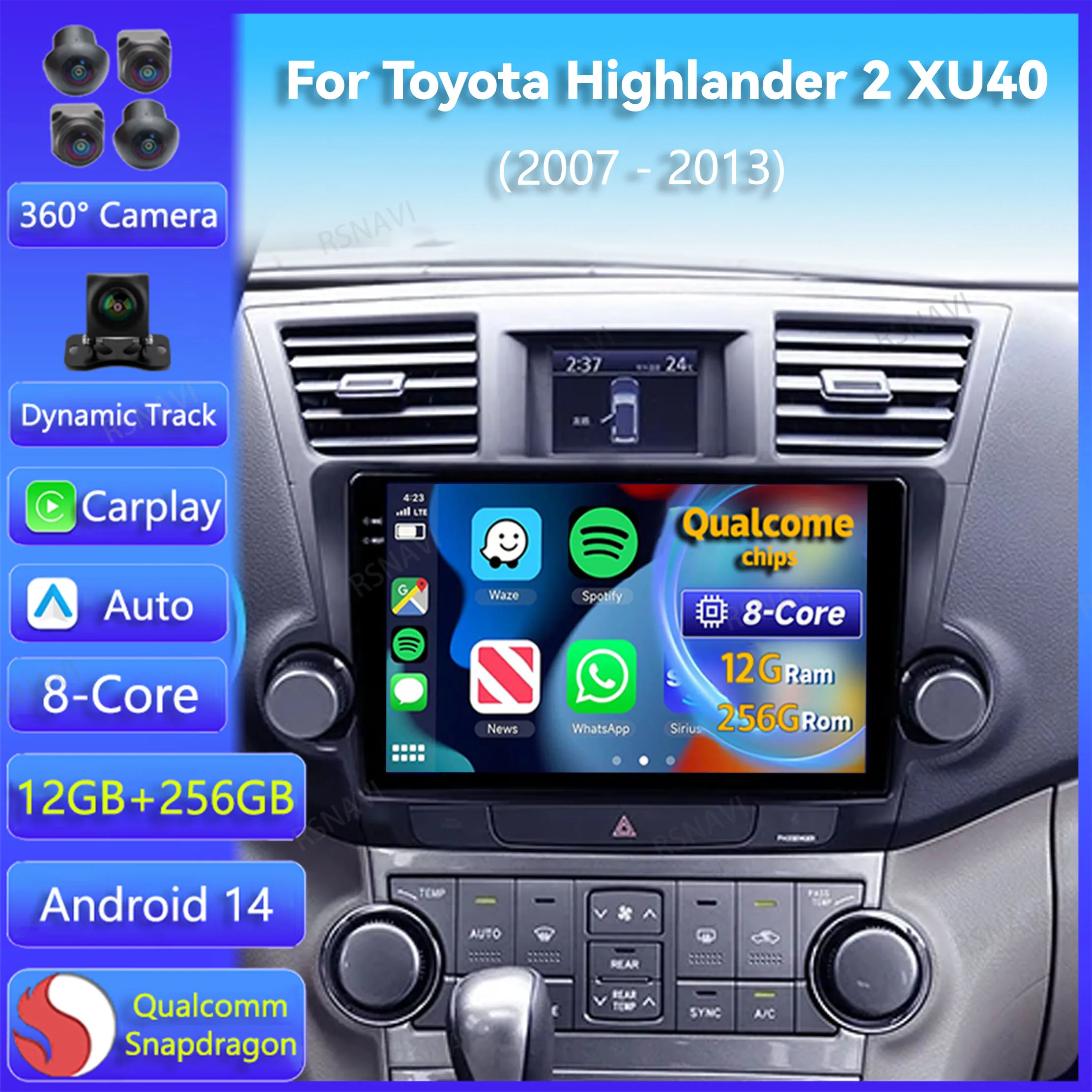 Android 14 Car Radio For Toyota Highlander 2 XU40 2007 2008 - 2013 Carplay Auto Navigation 2Din Player DSP Video Stereo WIFI+4G
Android 14 Car Radio For Toyota Highlander 2 XU40 2007 2008 - 2013 Carplay Auto Navigation 2Din Player DSP Video Stereo WIFI+4G