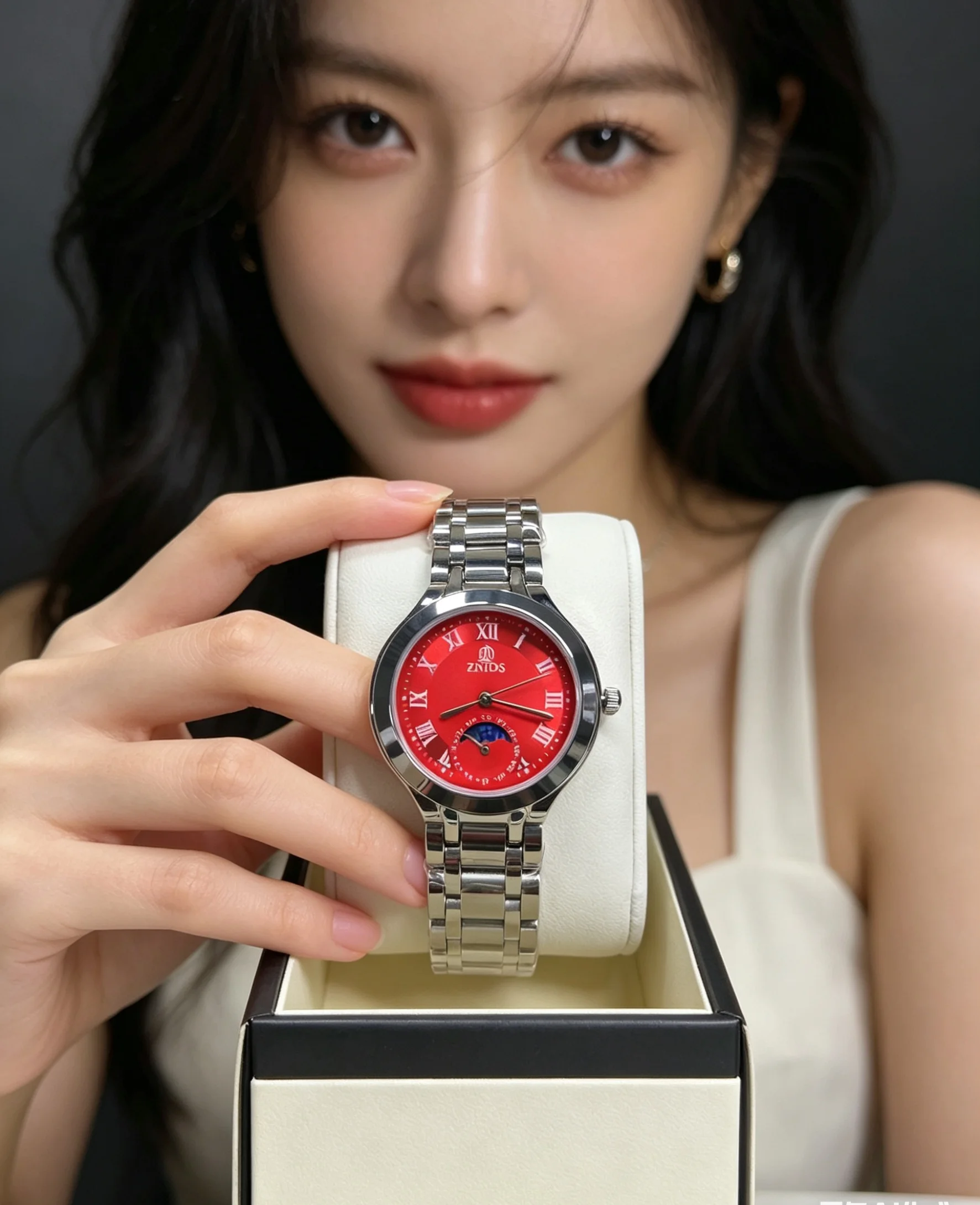 Classic Fashion Women's Watch with Stainless Steel Strap, Moon Phase Function, Waterproof Quartz Wristwatch, Elegant Roman Numerals, Casual Fashion Women's Watch, Stylish Accessory, the Best Gift for Her
Classic Fashion Women's Watch with Stainless Steel Strap, Moon Phase Function, Waterproof Quartz Wristwatch, Elegant Roman Numerals, Casual Fashion Women's Watch, Stylish Accessory, the Best Gift for Her