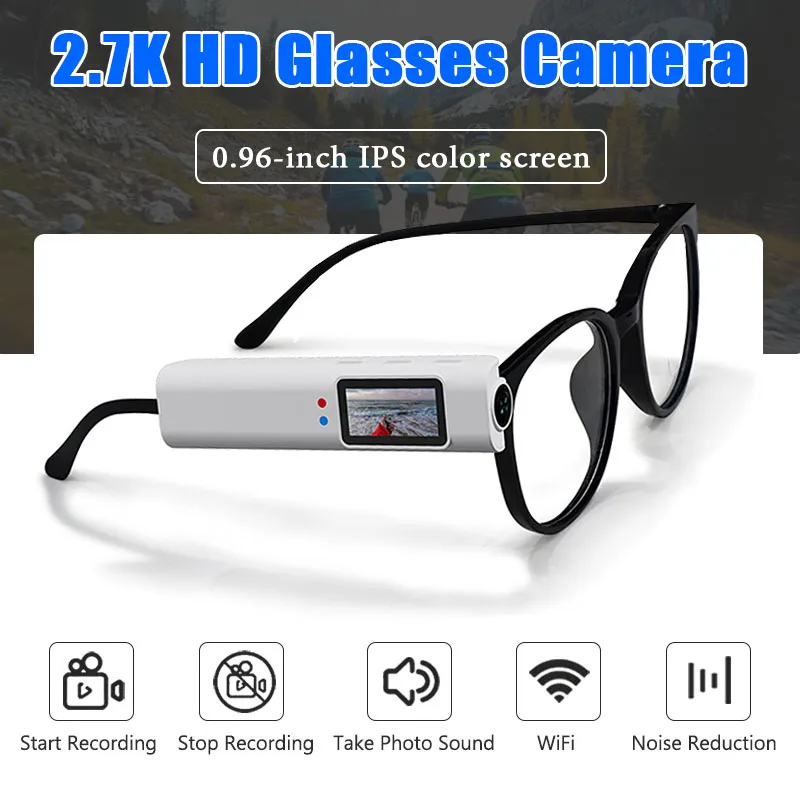 Glasses Head-Mounted Recorder Mini Digital Camera Glasses HD 2.7k Motorcycle Action Cam Go Pro Camera For Cycling Bicycle
Glasses Head-Mounted Recorder Mini Digital Camera Glasses HD 2.7k Motorcycle Action Cam Go Pro Camera For Cycling Bicycle