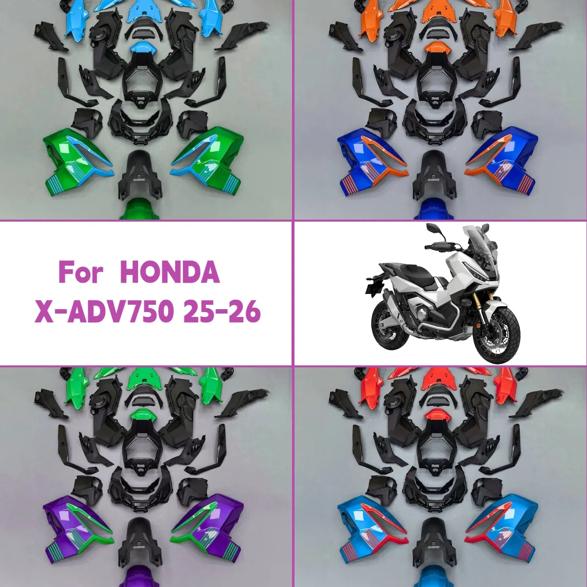 Fairing Kit 2025 2026 X-ADV750 ABS Plastic Bodywork Brand New Fairings Custom Fit For 25 26 Honda X-ADV 750
Fairing Kit 2025 2026 X-ADV750 ABS Plastic Bodywork Brand New Fairings Custom Fit For 25 26 Honda X-ADV 750
