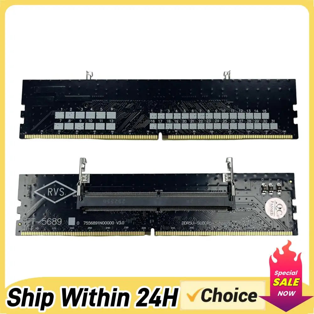 DDR5 Laptop To Desktop 5th Generation UDIMM Adapter Card Multi-Purpose Test Protect Adapter Computer PC Accessories
DDR5 Laptop To Desktop 5th Generation UDIMM Adapter Card Multi-Purpose Test Protect Adapter Computer PC Accessories