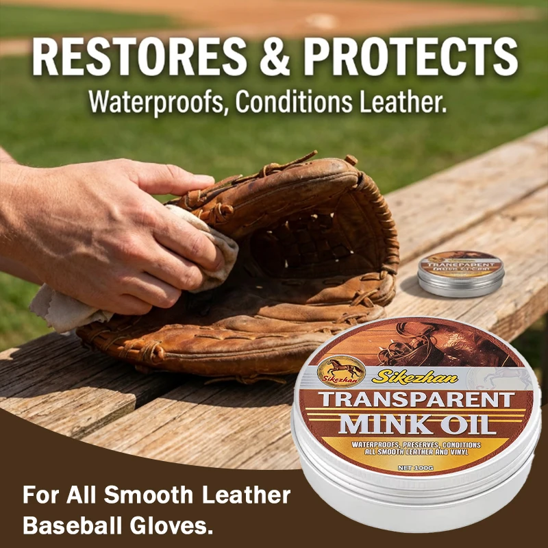 100g Professional Baseball Mitt Conditioner with Mink Oil Cleans Conditions and Preserves High-End Sports Leather SIKEZHAN
100g Professional Baseball Mitt Conditioner with Mink Oil Cleans Conditions and Preserves High-End Sports Leather SIKEZHAN