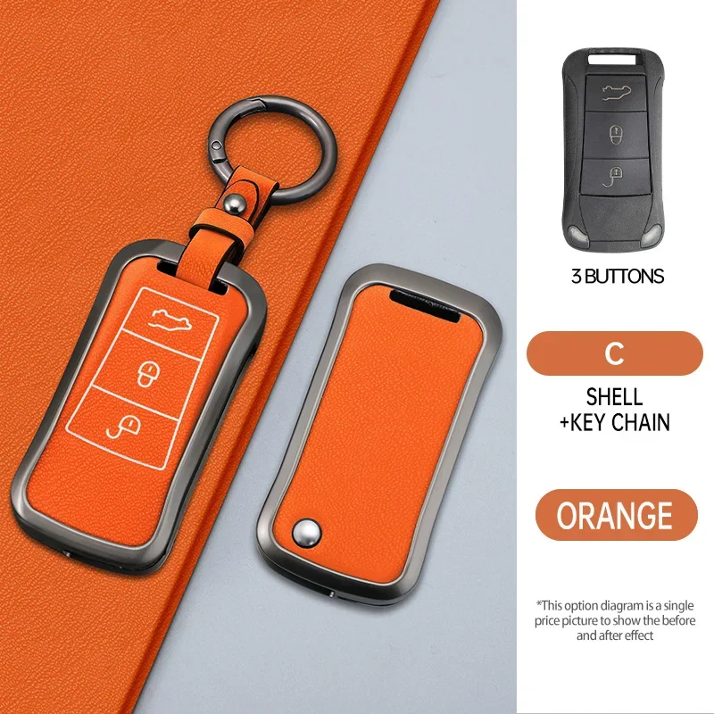 Car Zinc Alloy Leather Key Case Cover Holder Chain For Porsche Cayenne 2006 2007 2008 2009 Flip/Folding Key Interior Accessories
Car Zinc Alloy Leather Key Case Cover Holder Chain For Porsche Cayenne 2006 2007 2008 2009 Flip/Folding Key Interior Accessories