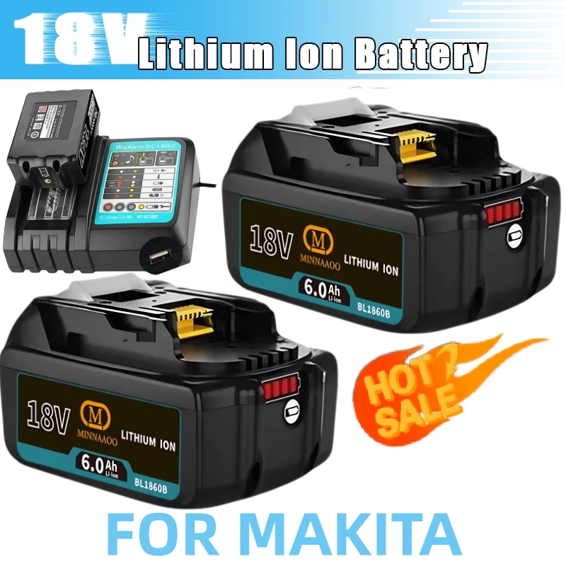 100% Genuine For Makita 18V Battery 6.0Ah BL1850b BL1850 BL1860 BL1830 BL1815 BL1840 LXT400 for Makita Power Tools Accessories
100% Genuine For Makita 18V Battery 6.0Ah BL1850b BL1850 BL1860 BL1830 BL1815 BL1840 LXT400 for Makita Power Tools Accessories