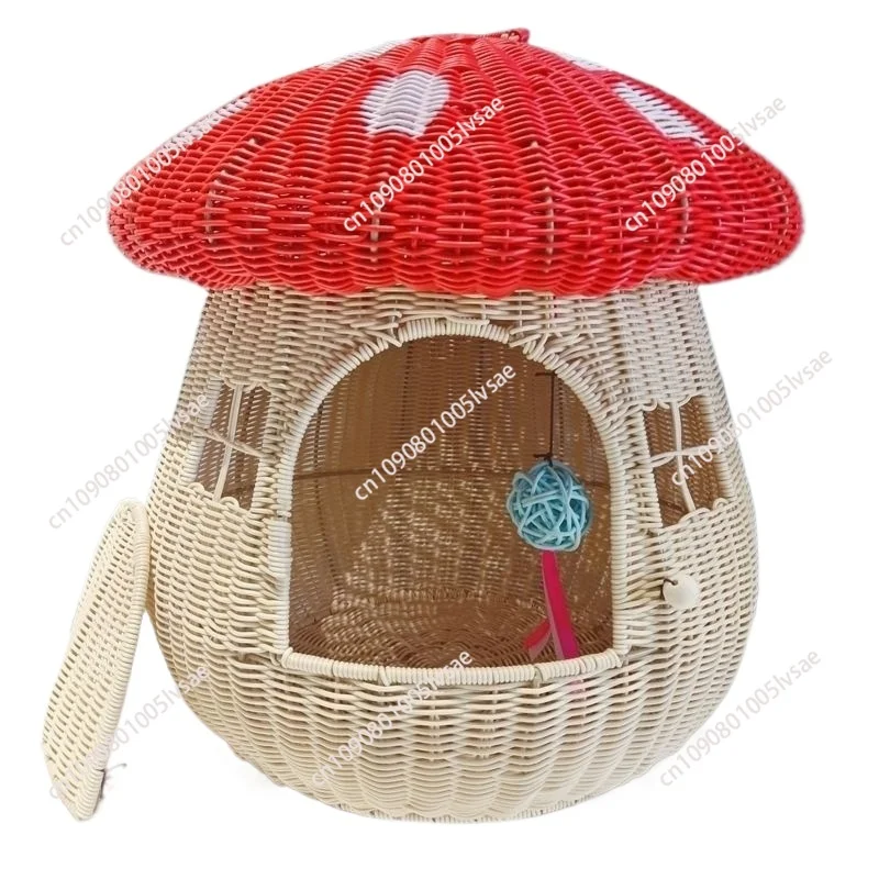 Closed, Rattan, Pet Nest, Mushroom, Cat Nest, Going Out, Home, Dual-use, Cat, Cottage
Closed, Rattan, Pet Nest, Mushroom, Cat Nest, Going Out, Home, Dual-use, Cat, Cottage
