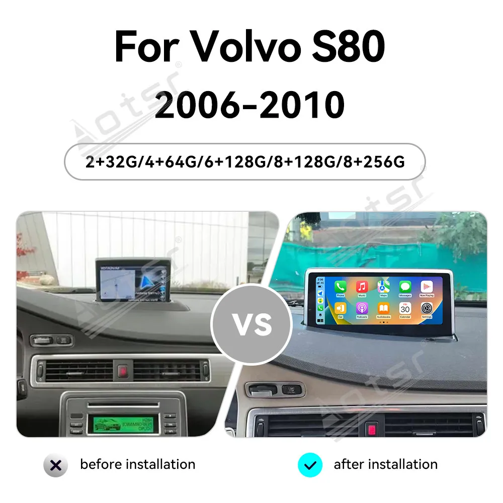 9.66" Android 13 CarPlay Car Radio For Volvo S80 2006-2010 AI Touch Screen Multimedia Player GPS Navigation Car Accessories DSP
9.66" Android 13 CarPlay Car Radio For Volvo S80 2006-2010 AI Touch Screen Multimedia Player GPS Navigation Car Accessories DSP