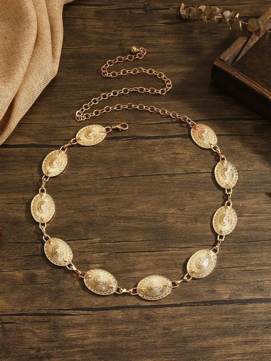 Boho Women Oval Decor Chain Belt for Summer Fall Autumn Halloween School Outfit
Boho Women Oval Decor Chain Belt for Summer Fall Autumn Halloween School Outfit