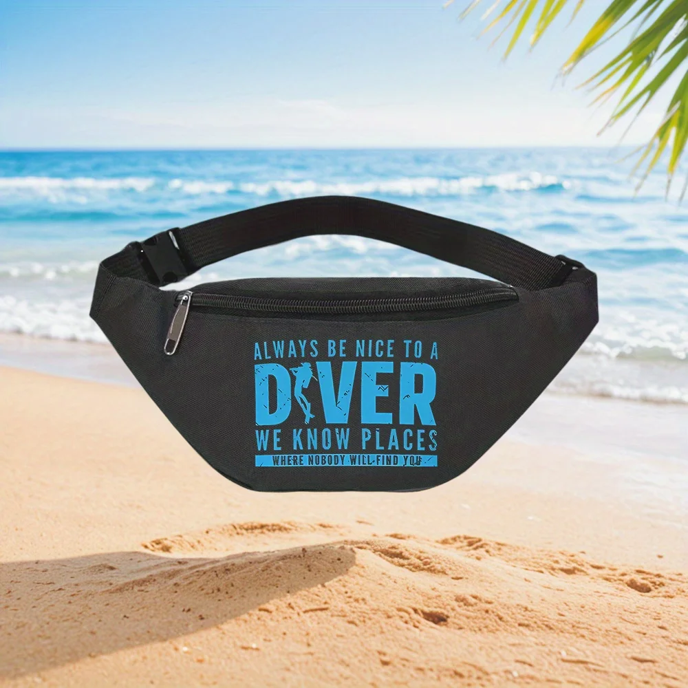 Always Be Nice To A Diver We Know Places Waist Backpack Crossbody Chest Bag Street Casual Sporty Fashionable Simple Unique Print
Always Be Nice To A Diver We Know Places Waist Backpack Crossbody Chest Bag Street Casual Sporty Fashionable Simple Unique Print