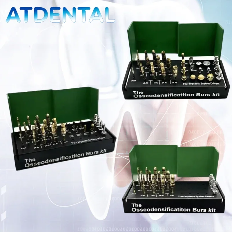 Dental Implant System Osseodensification Burs & Surgical Drivers Kit for Sinus Lift Surgery Tools
Dental Implant System Osseodensification Burs & Surgical Drivers Kit for Sinus Lift Surgery Tools