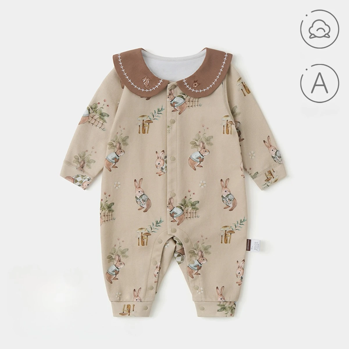 Baby 100% Cotton Seamless Romper Newborn Infant Jumpsuit Rabbit Print Spring Autumn All Seasons Soft Breathable Outfit for 0-24M
Baby 100% Cotton Seamless Romper Newborn Infant Jumpsuit Rabbit Print Spring Autumn All Seasons Soft Breathable Outfit for 0-24M