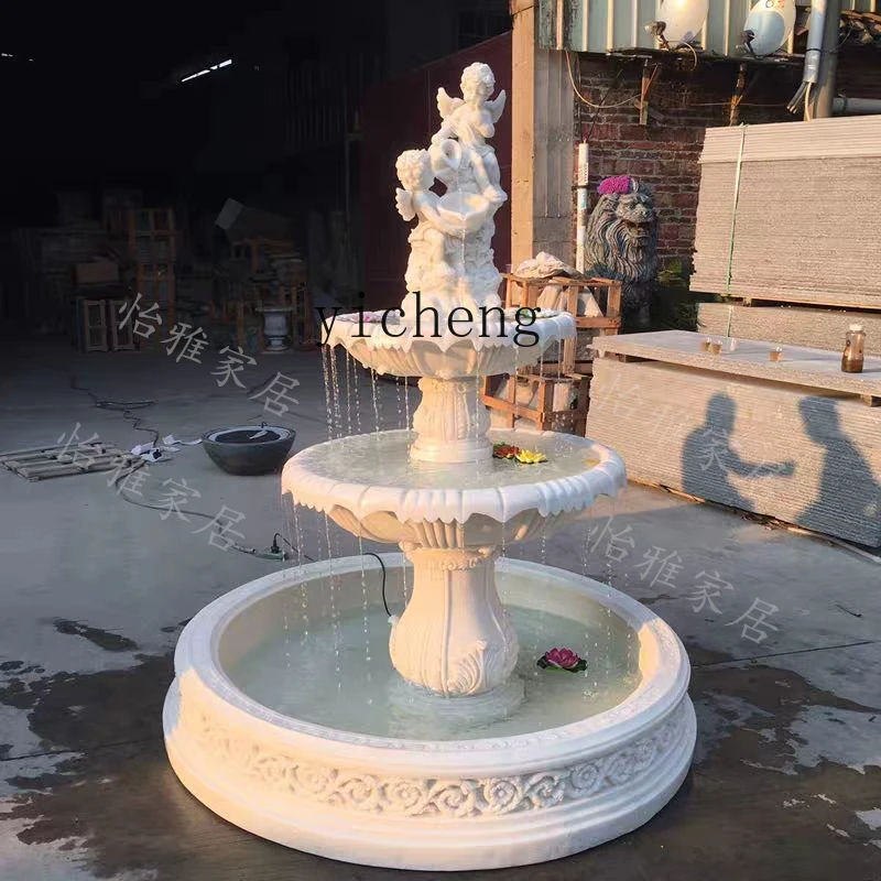 DS 2 European angel fountain large ornament courtyard sandstone water feature rockery flowing water decoration
DS 2 European angel fountain large ornament courtyard sandstone water feature rockery flowing water decoration
