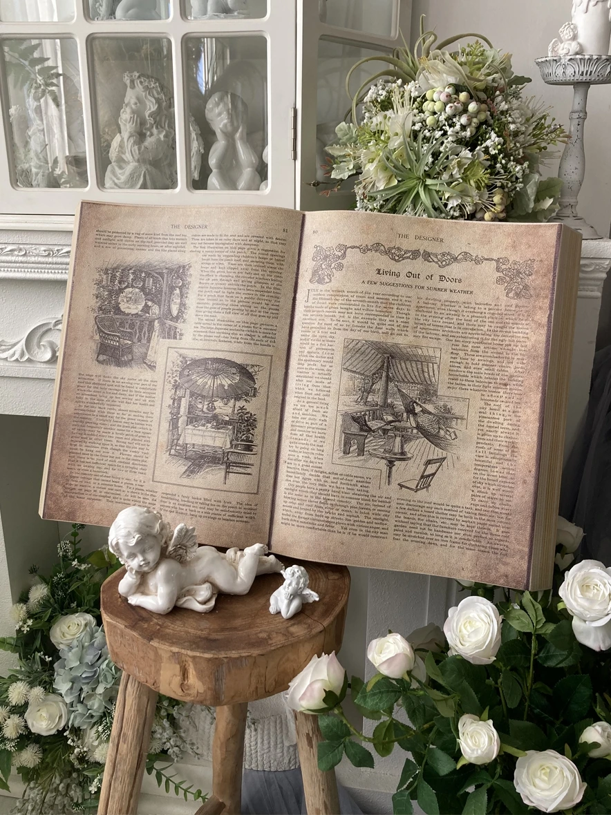 Очень большая декоративная книга-имитация для стен, винтажный декор, фальшивая книга, американский цветочный декор в стиле пьюрайтер.
Очень большая декоративная книга-имитация для стен, винтажный декор, фальшивая книга, американский цветочный декор в стиле пьюрайтер.