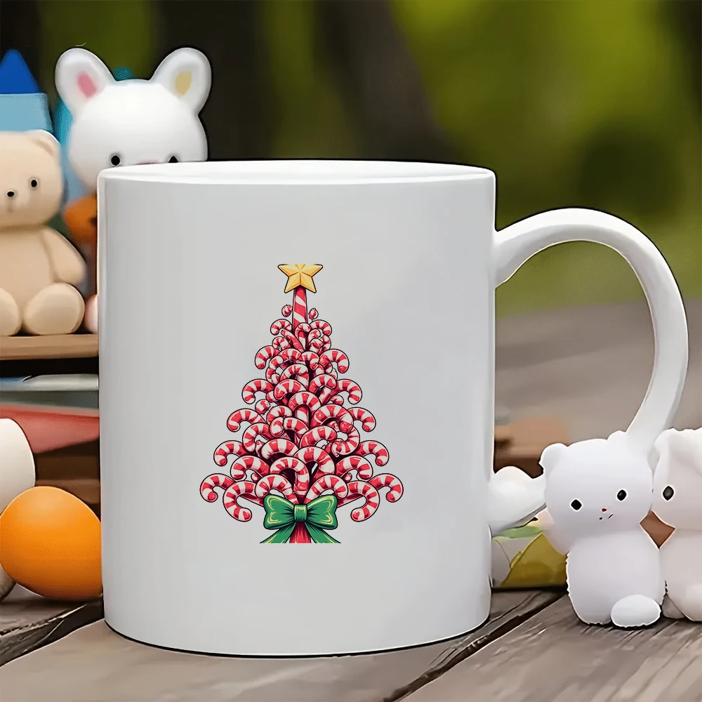 11oz cartoon Christmas tree mug + candy cane striped cup Christmas gift kids cup family office coffee mug set
11oz cartoon Christmas tree mug + candy cane striped cup Christmas gift kids cup family office coffee mug set