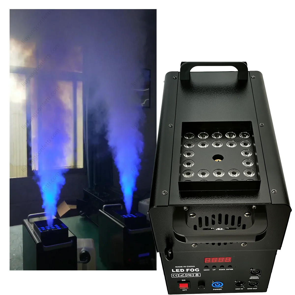 DMX 1500W RGB Fog Machine 24 LED 8 Channel Instant Stop Smoke Machine For Holiday Party Halloween Christmas Decoration
DMX 1500W RGB Fog Machine 24 LED 8 Channel Instant Stop Smoke Machine For Holiday Party Halloween Christmas Decoration