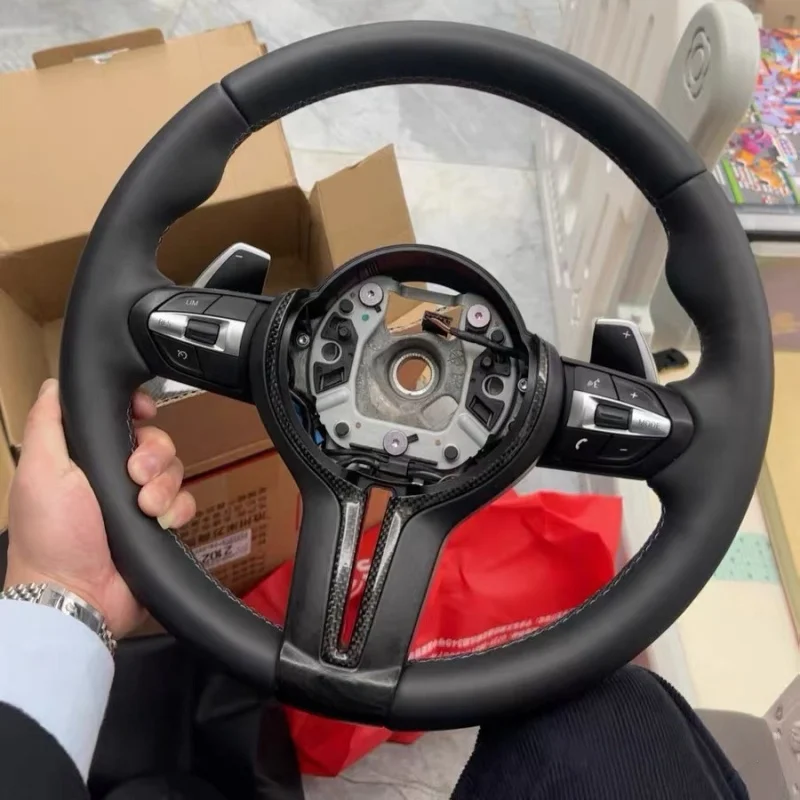 Customized Microfiber Leather Car Steering Wheel For BMW M3 M4 M5 F20 F22 F25 M6 F30 F36 F01 F31 F32 X1 F36 M3 F80 M4 F82 M5 F90
Customized Microfiber Leather Car Steering Wheel For BMW M3 M4 M5 F20 F22 F25 M6 F30 F36 F01 F31 F32 X1 F36 M3 F80 M4 F82 M5 F90
